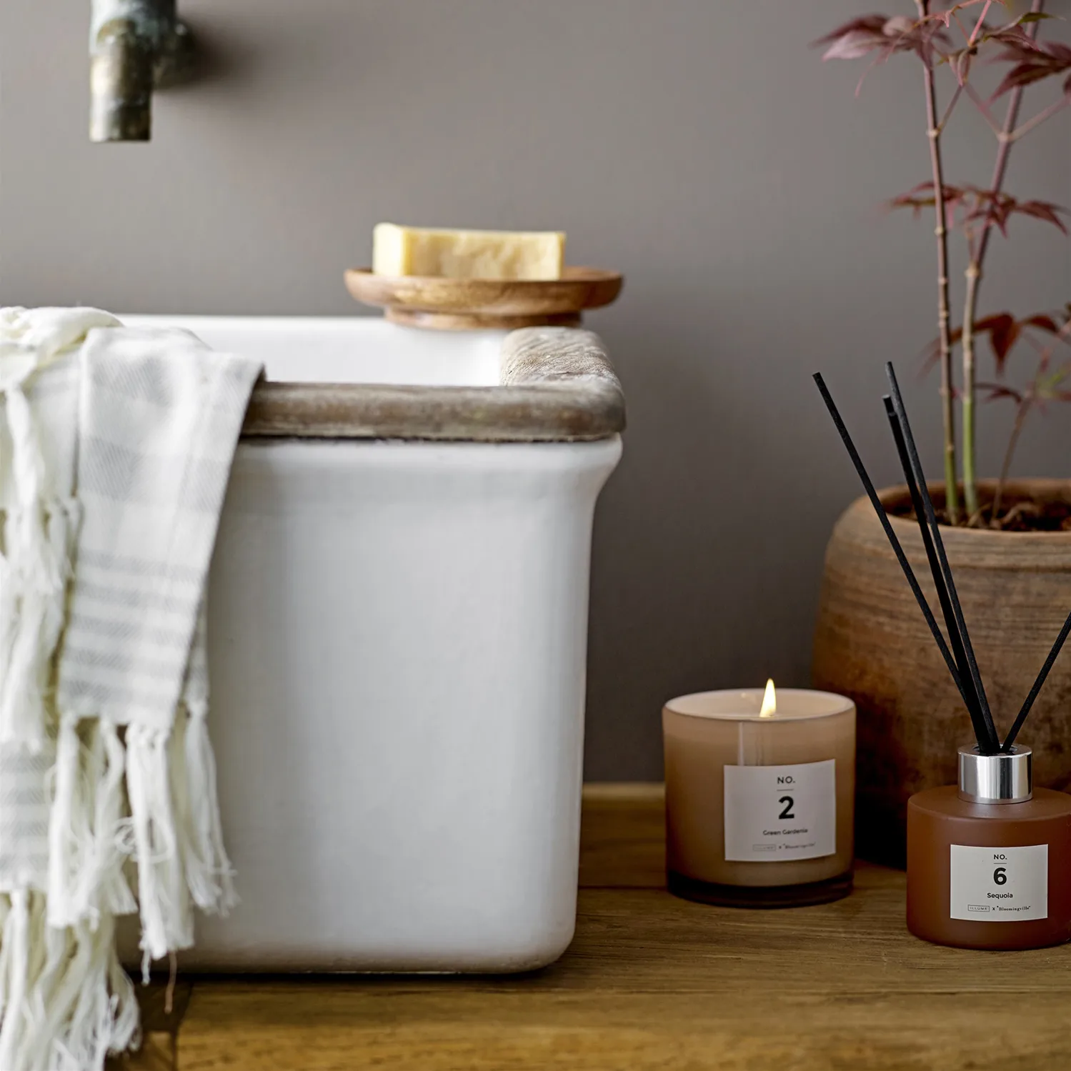 NO. 6 Sequoia doftpinnar, 100 ml Illume x Bloomingville