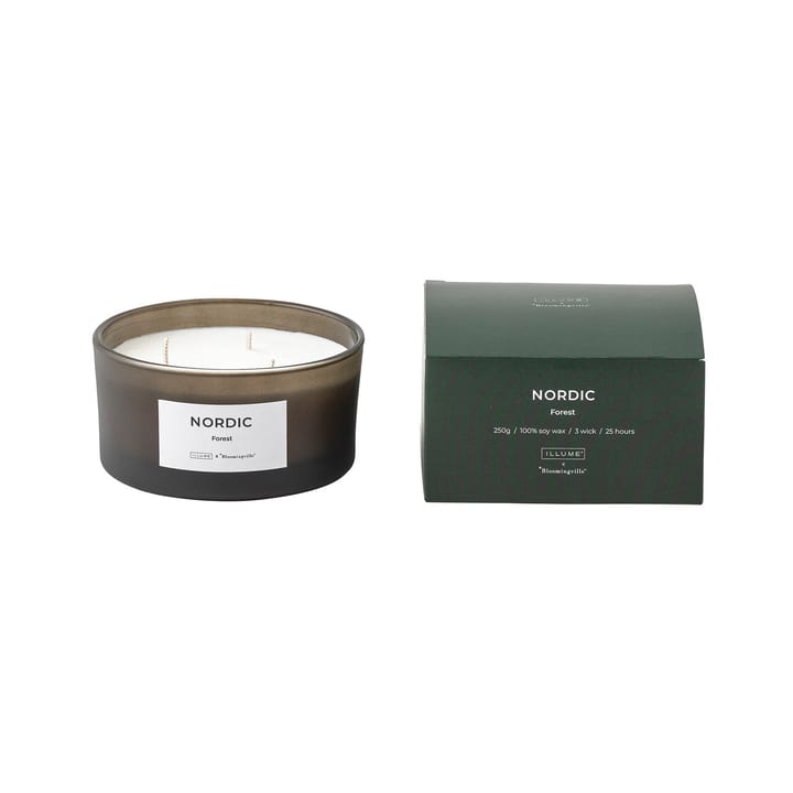 Nordic Forest doftljus - 250 g - Illume x Bloomingville