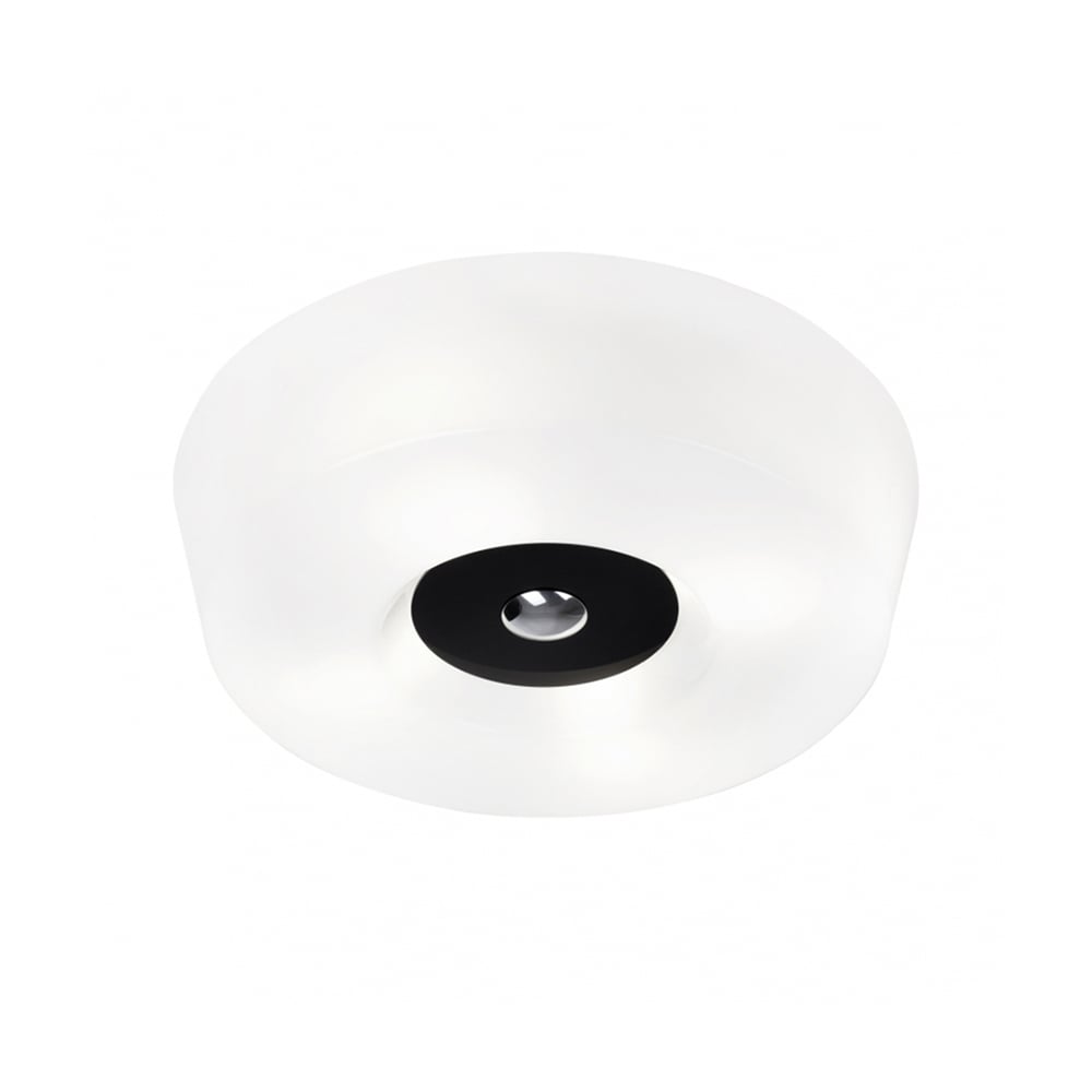 Innolux Yki 500 plafond Vit, svart detalj | Skandinavisk Design | Plafonder | Vit