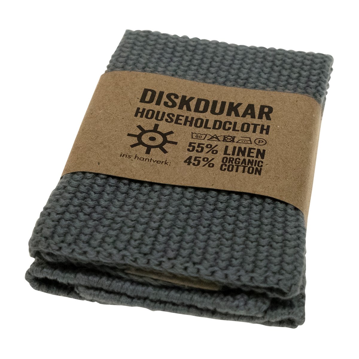 Iris hantverk diskduk Skiffer | Skandinavisk Design | Disktrasor & Diskborstar | Grå