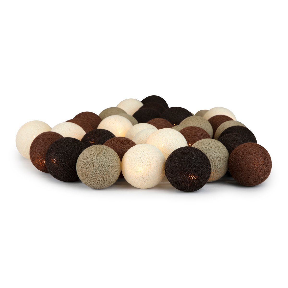 Irislights Brownie 35 bollar | Skandinavisk Design | Ljusslingor & Dekorationsbelysning | Beige
