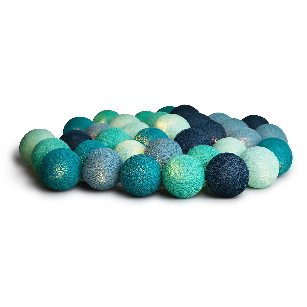 Irislights Cool Mint 35 bollar | Skandinavisk Design | Ljusslingor & Dekorationsbelysning | Blå