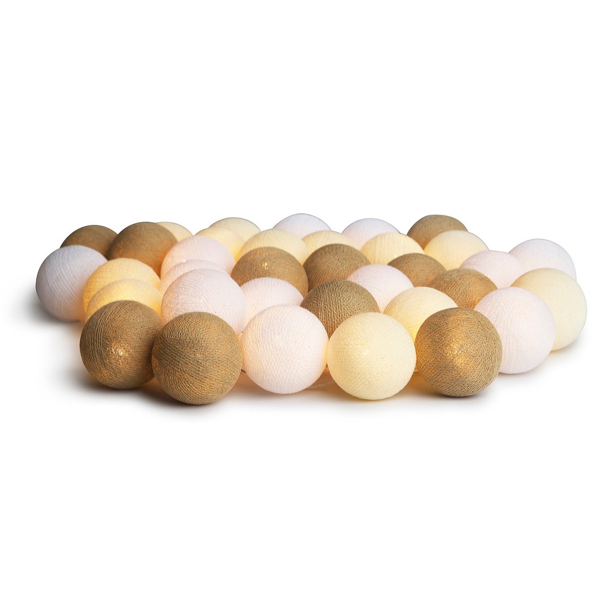 Irislights Creamy White 20 bollar | Skandinavisk Design | Ljusslingor & Dekorationsbelysning | Vit