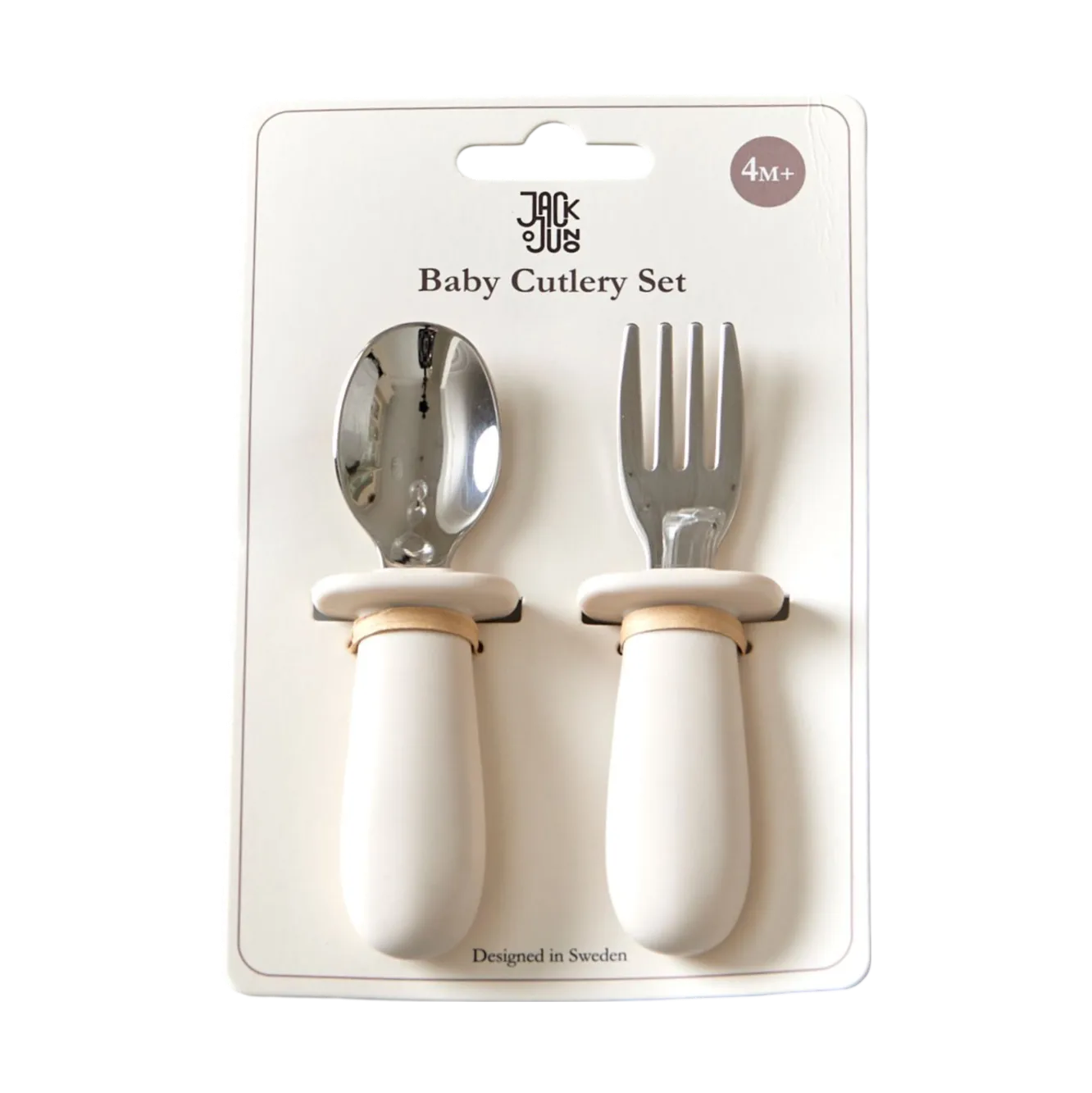 Baby bestickset 2 delar, Cream Jack o Juno