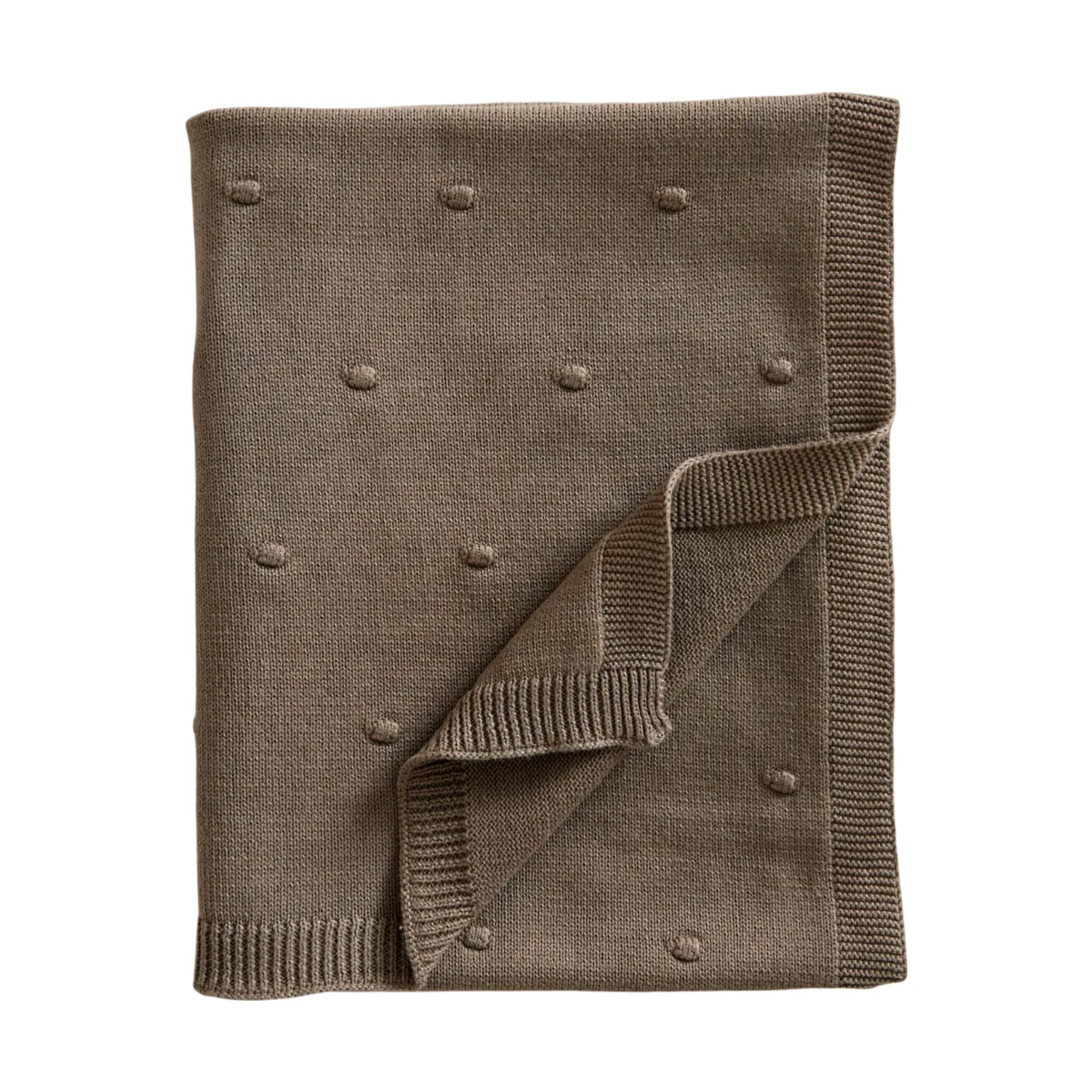 Jack o Juno Bubble stickad babyfilt 80x100 cm Coffee