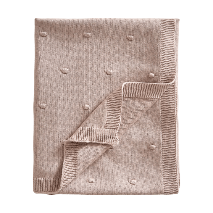 Bubble stickad babyfilt 80x100 cm - Dusty pink - Jack o Juno