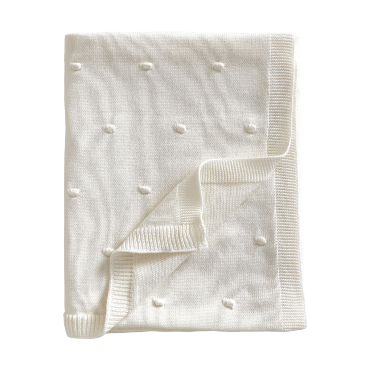 Jack o Juno Bubble stickad babyfilt 80x100 cm Pearl