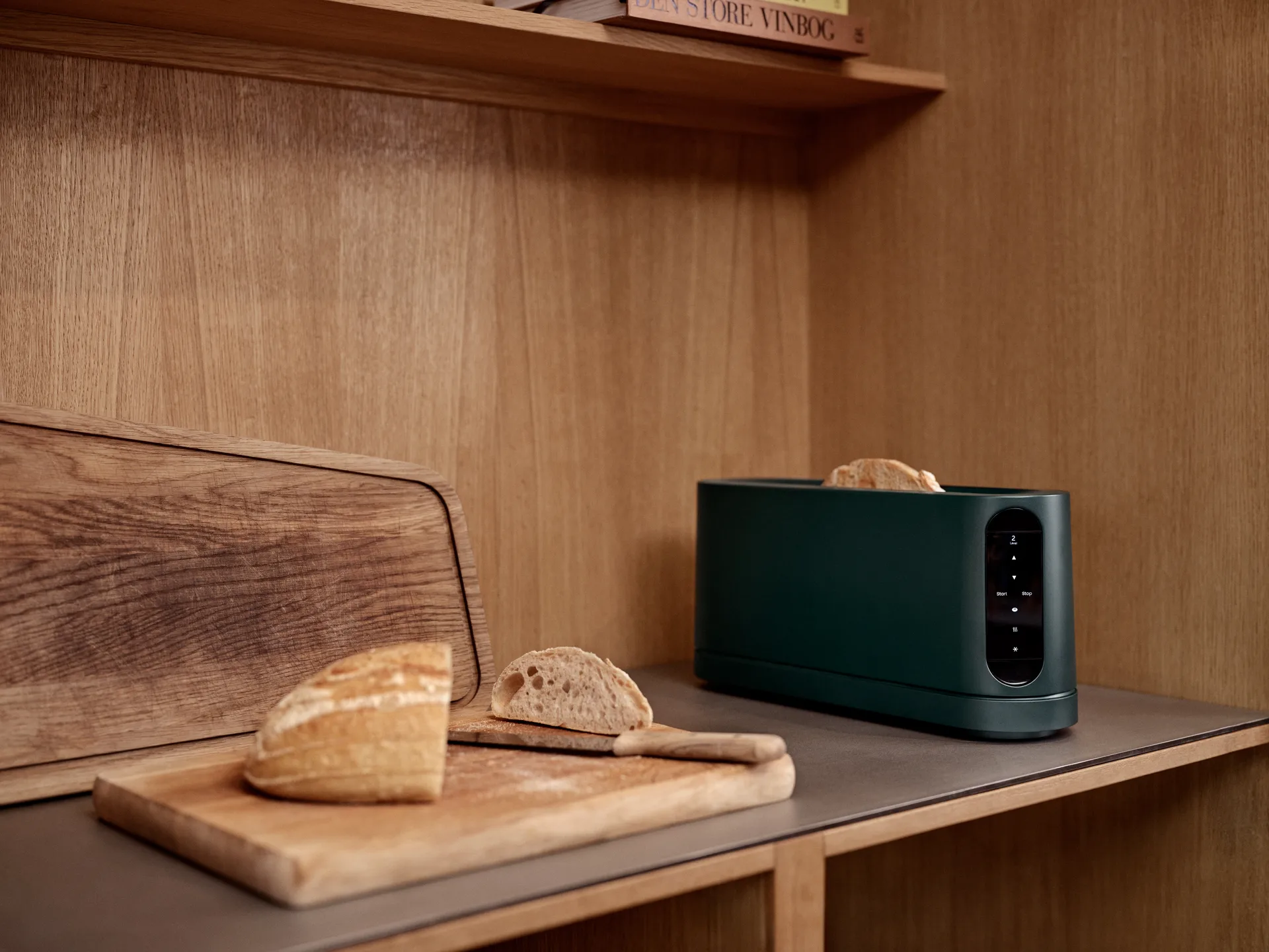 Jacob Jensen long slot brödröst, Green Jacob Jensen