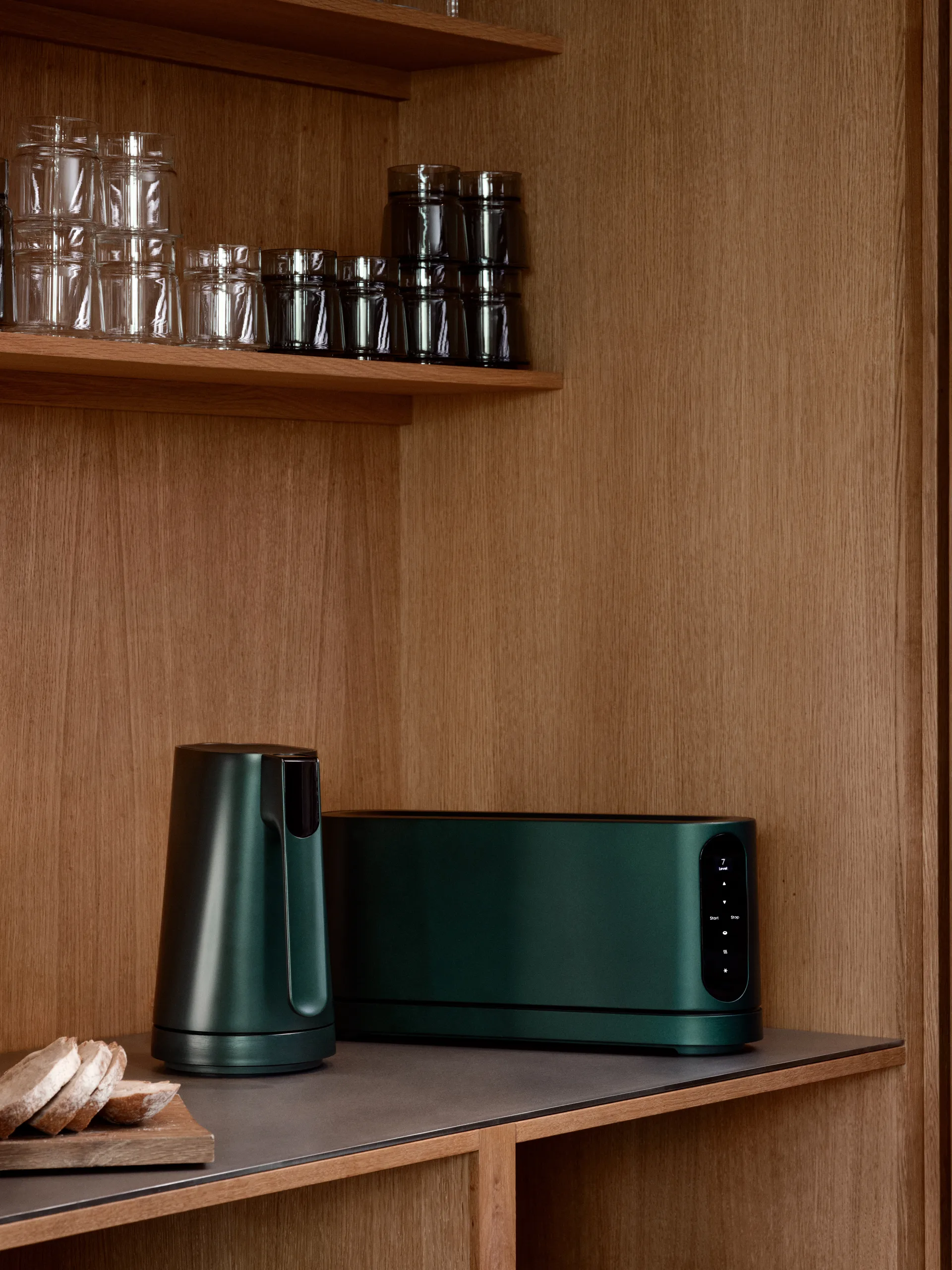 Jacob Jensen long slot brödröst, Green Jacob Jensen