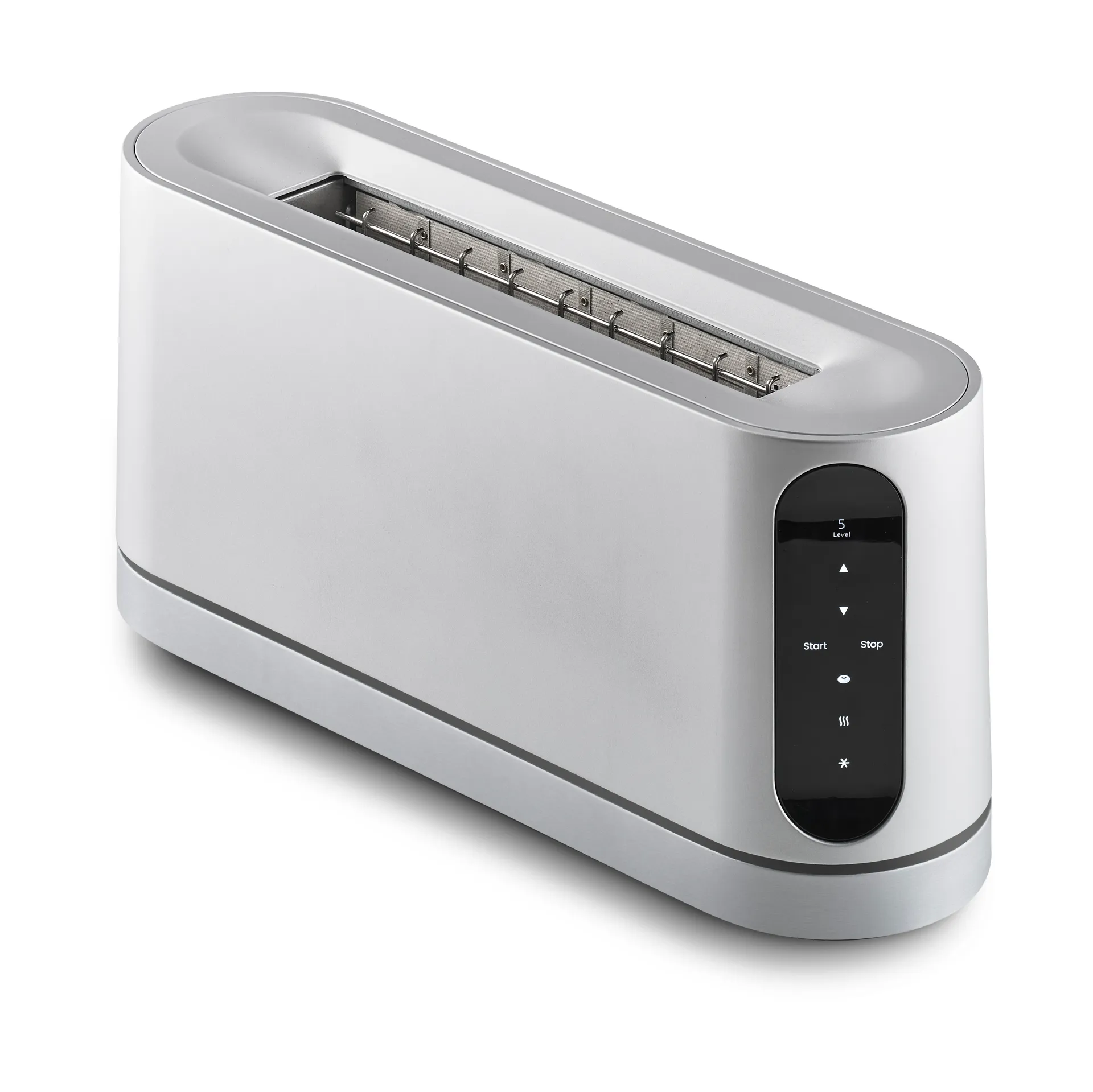 Jacob Jensen long slot brödröst, Silver Jacob Jensen