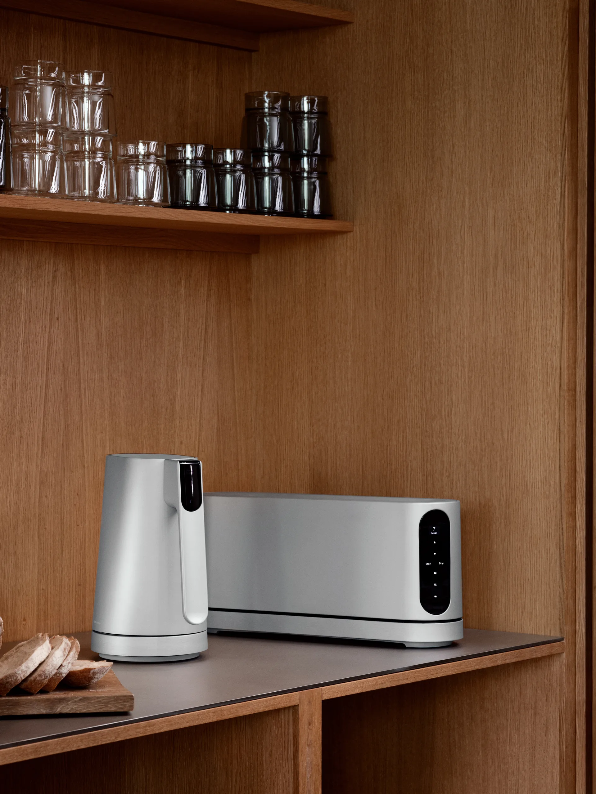 Jacob Jensen long slot brödröst, Silver Jacob Jensen