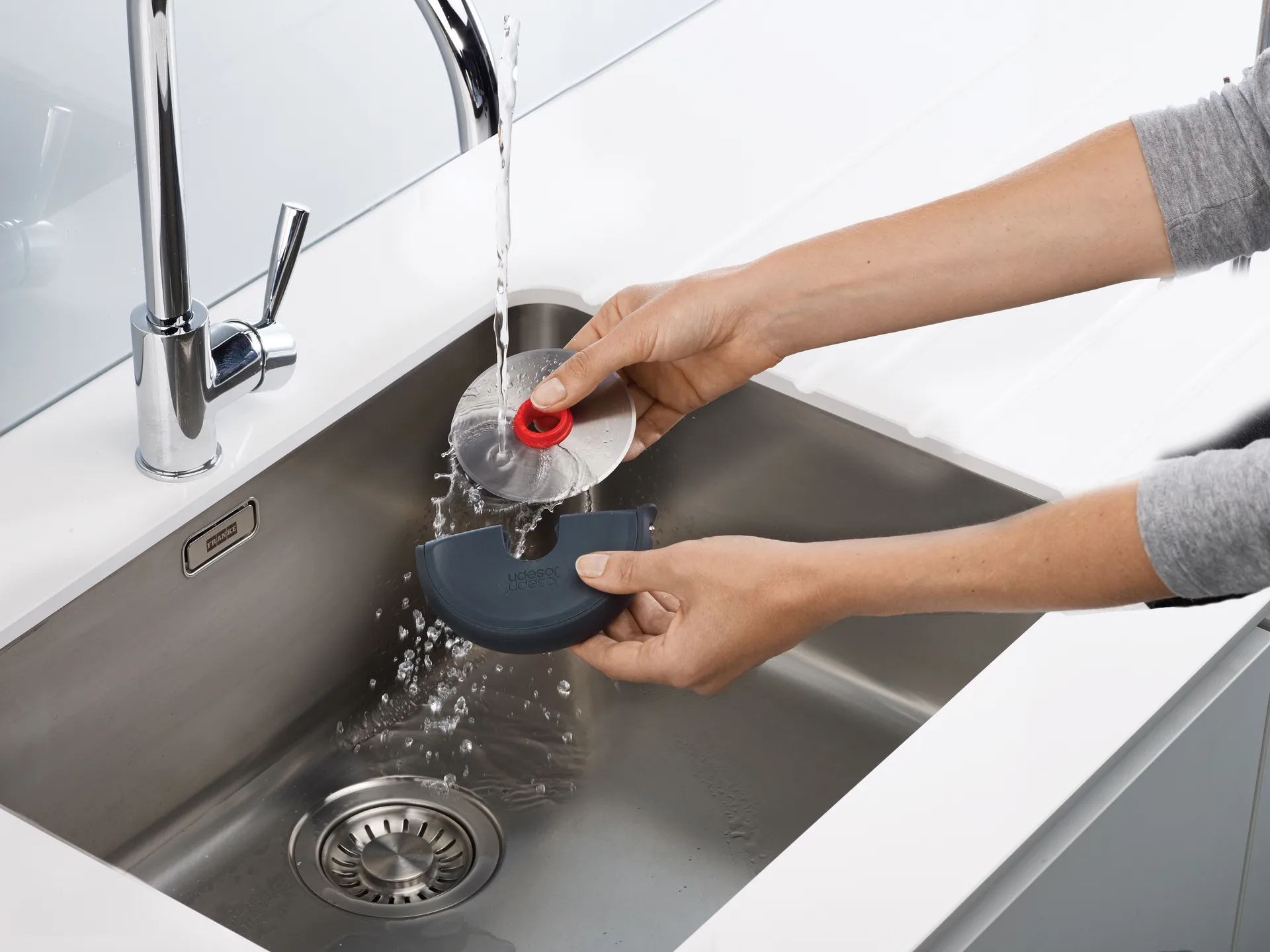 Disc easy clean pizzaskärare 12,1 cm, Grå-rostfritt stål Joseph Joseph