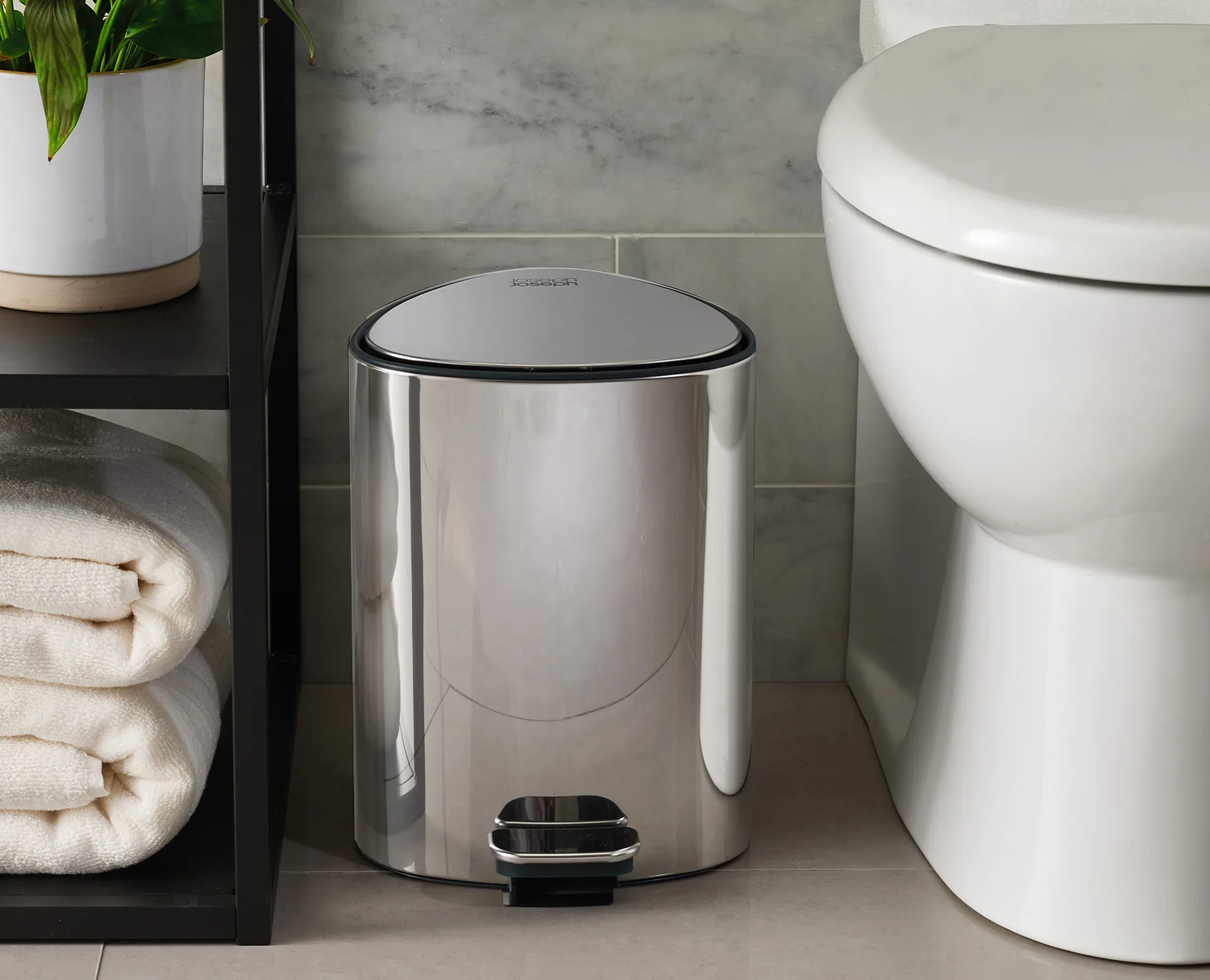 Easystore luxe pedalhink 5 L, Rostfritt stål Joseph Joseph