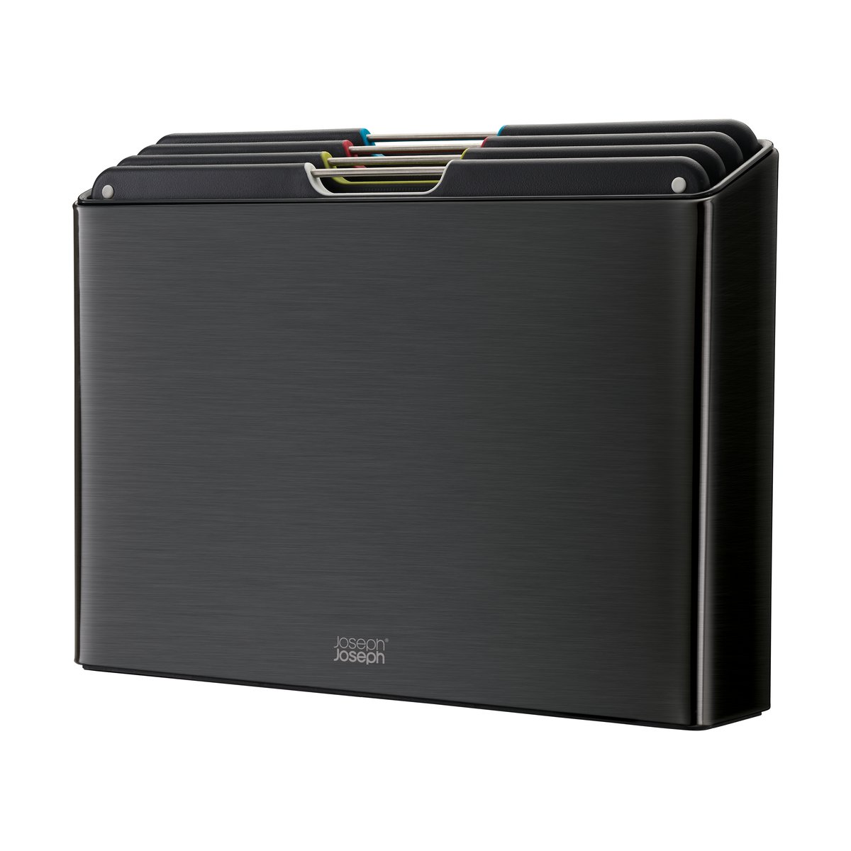 Joseph Joseph Folio steel skärbräda 4 delar Svart | Skandinavisk Design | Skärbrädor | Svart