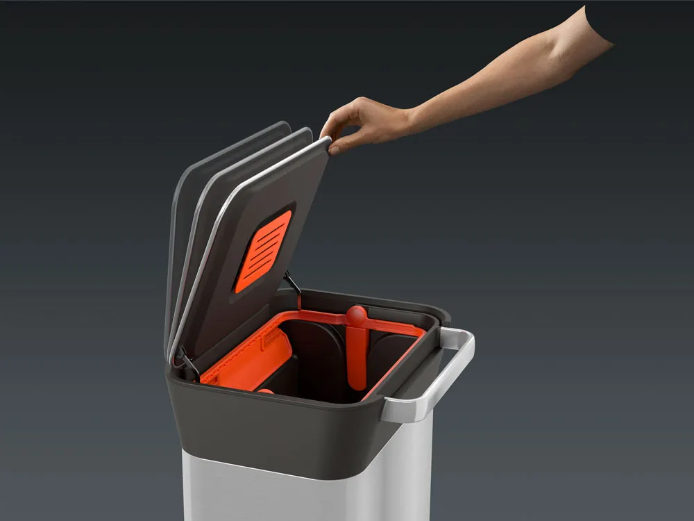 Joseph Joseph Titan trash compactor pedalhink 30 L, Stainless steel Joseph Joseph