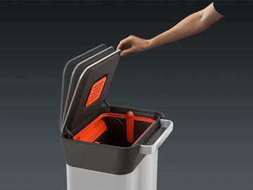 Joseph Joseph Titan trash compactor pedalhink 30 L - Stainless steel - Joseph Joseph