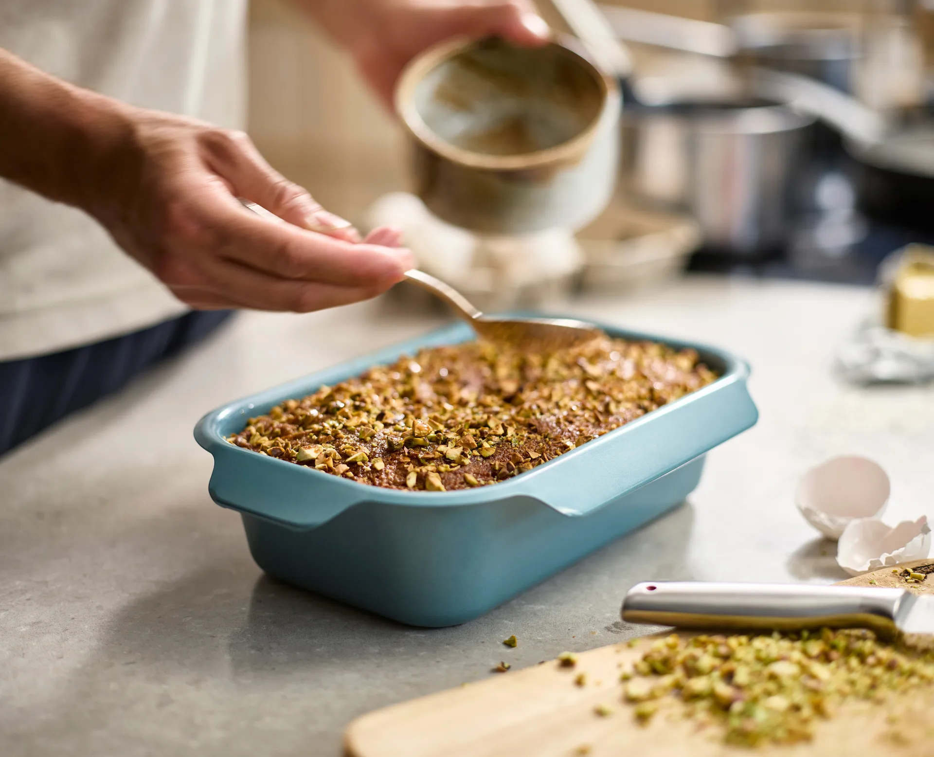 Nest bake brödform 30 cm, Blå Joseph Joseph