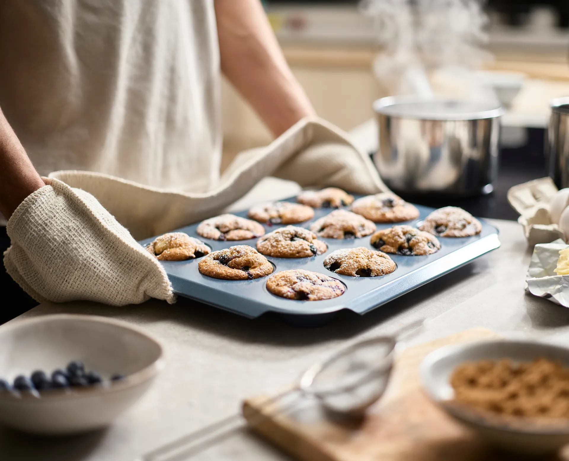 Nest bake muffinsform 41 cm, Blå Joseph Joseph