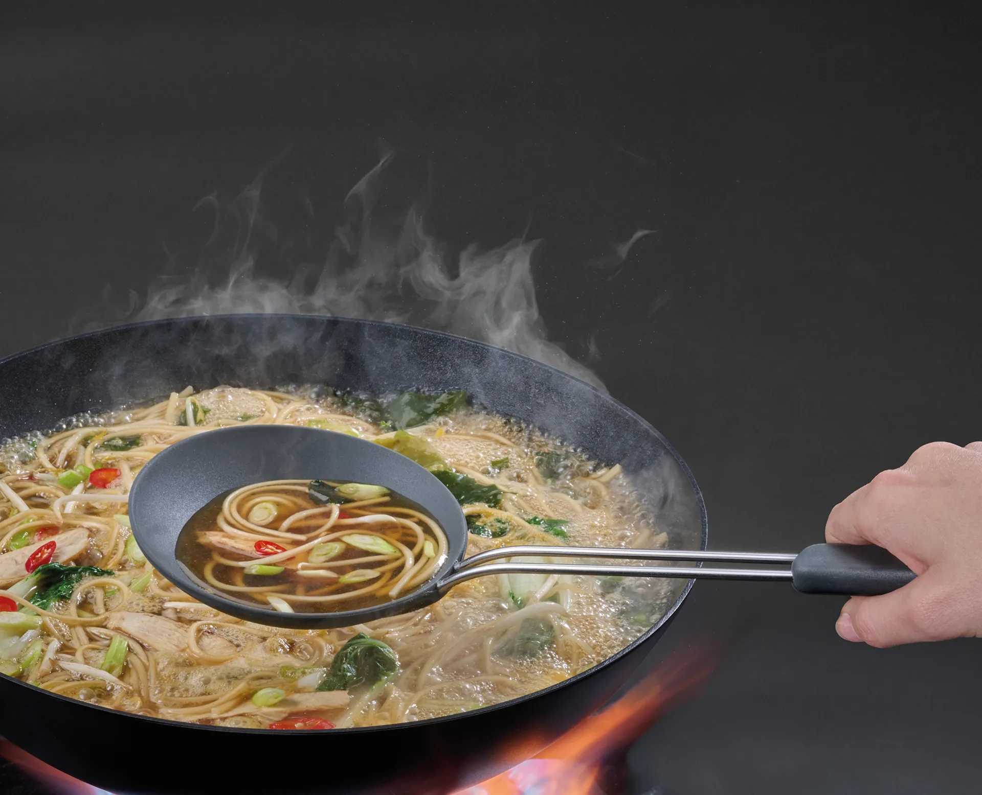 Nest fusion wokset 3 delar, Svart Joseph Joseph