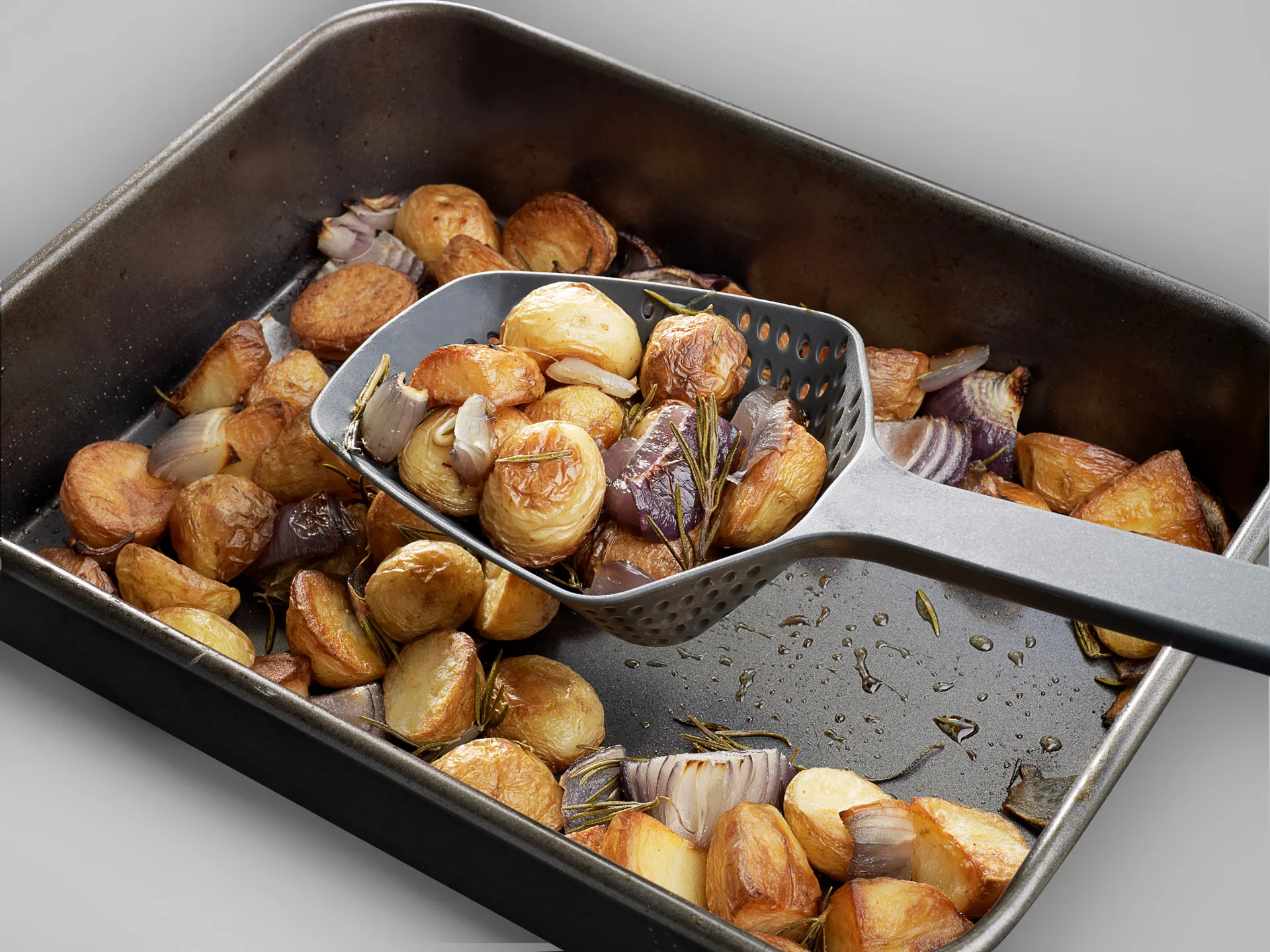 Scoop plus durkslag 34 cm, Svart Joseph Joseph