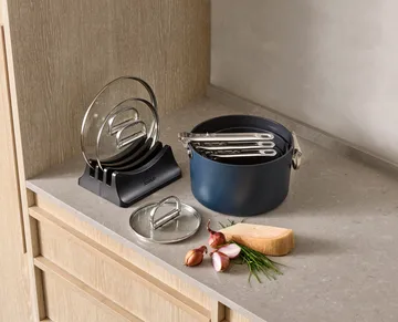 Space non stick kastrull 8 delar - Blå - Joseph Joseph