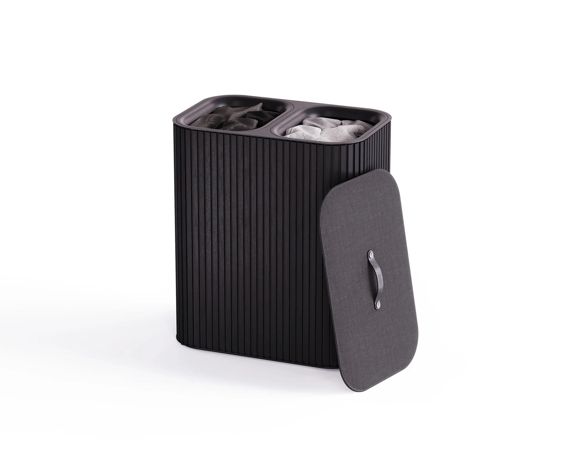 Tota Luxe tvättkorg 90 L, Black Joseph Joseph