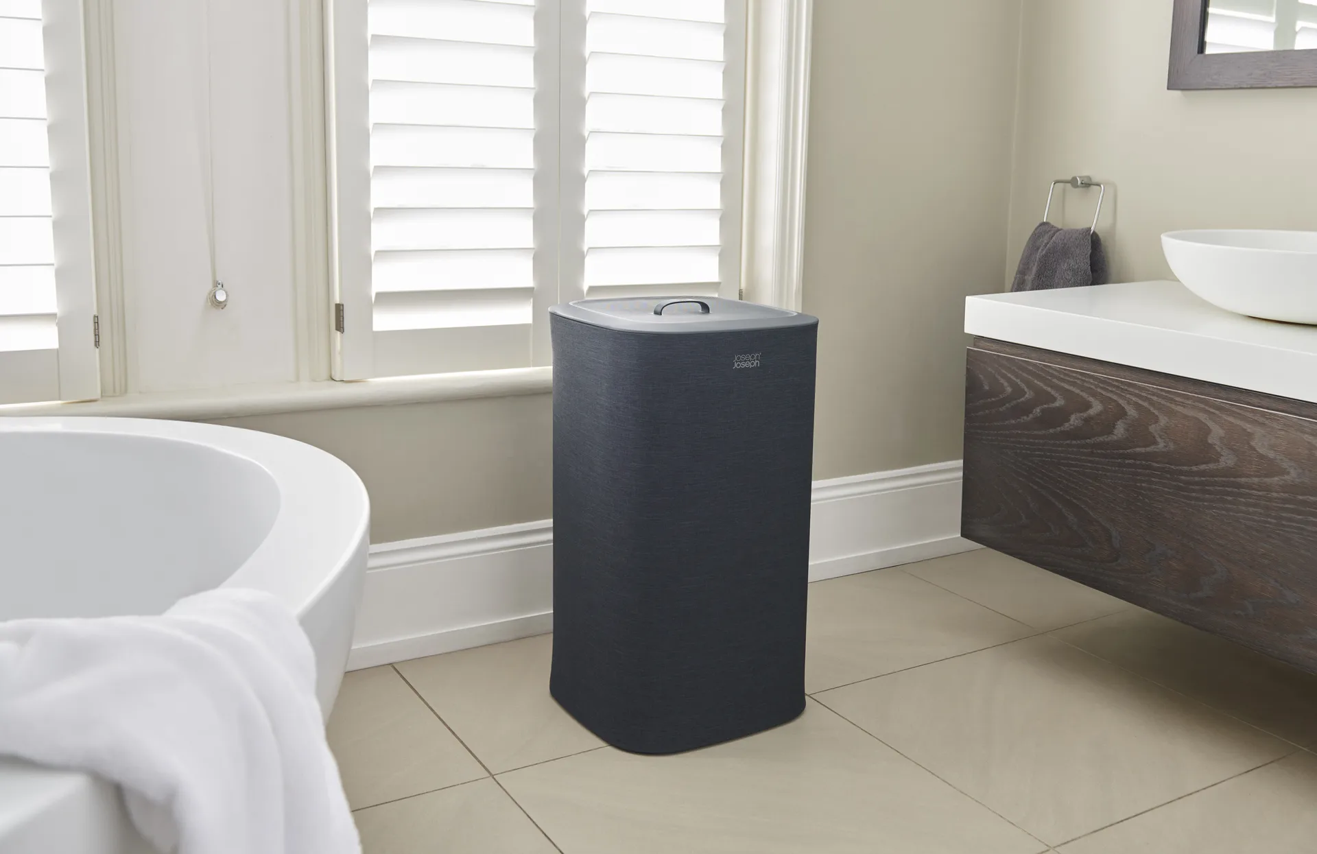 Tota tvättkorg 60 L, Svart Joseph Joseph