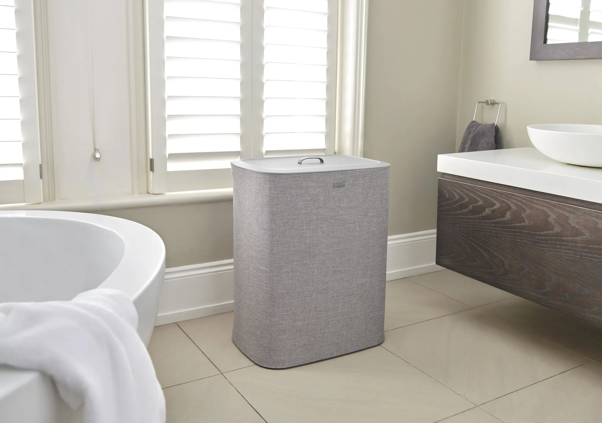 Tota tvättkorg 90 L, Grå Joseph Joseph