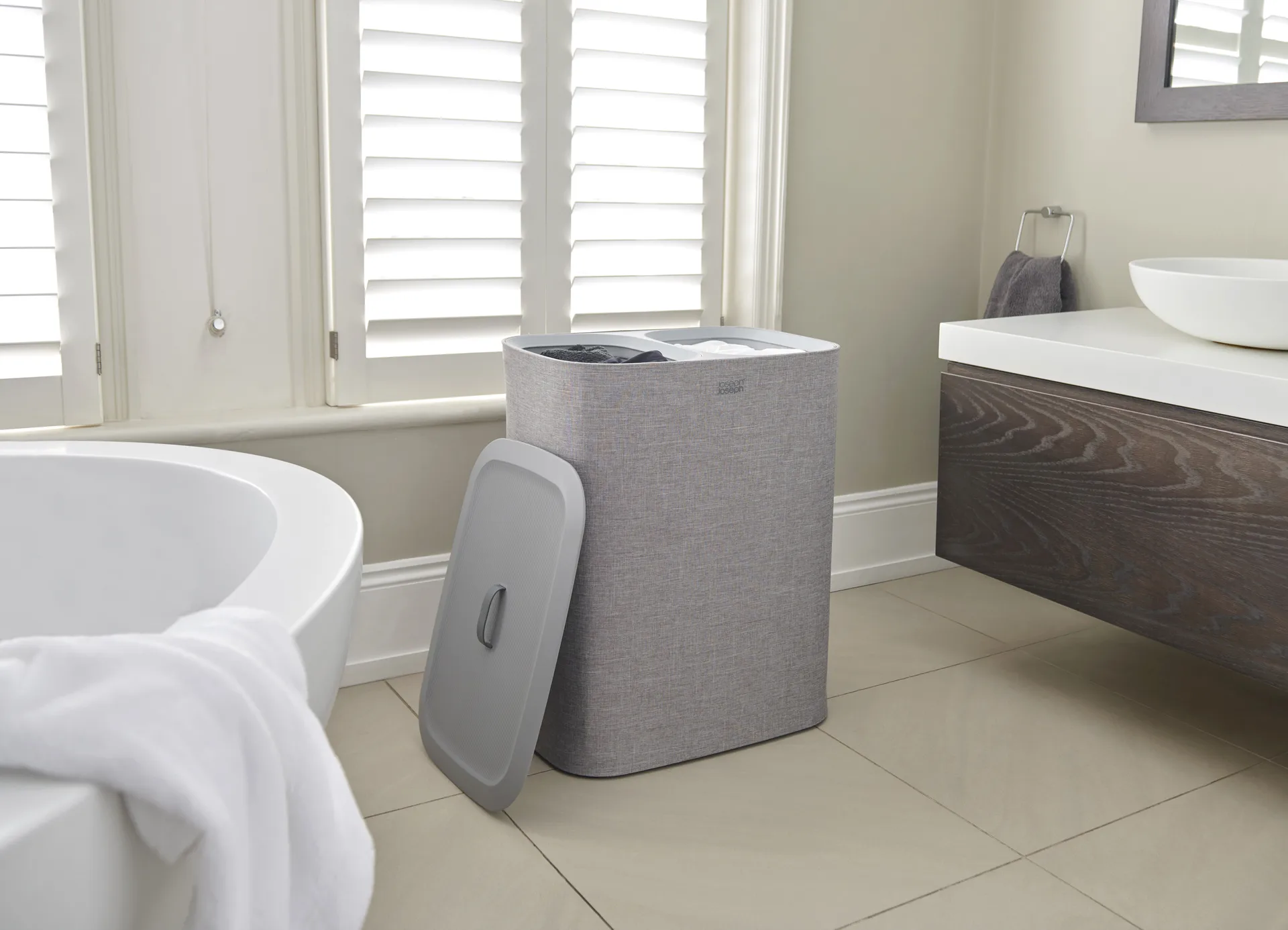 Tota tvättkorg 90 L, Grå Joseph Joseph