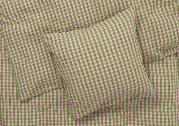 Bæk&Bølge bäddset 140x220 cm, Grön-Ljus rosa Juna