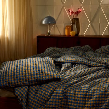 Bæk&Bølge bäddset 150x210 cm - Blå-ockra - Juna