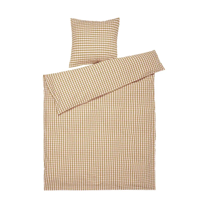 Bæk&Bølge bäddset 150x210 cm - Karamell-offwhite - Juna