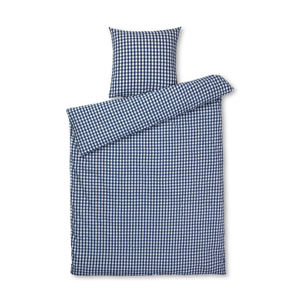 Juna Bæk&Blge bäddset 150x210 cm Mörkblå-vit | Skandinavisk Design | Bäddset | Blå
