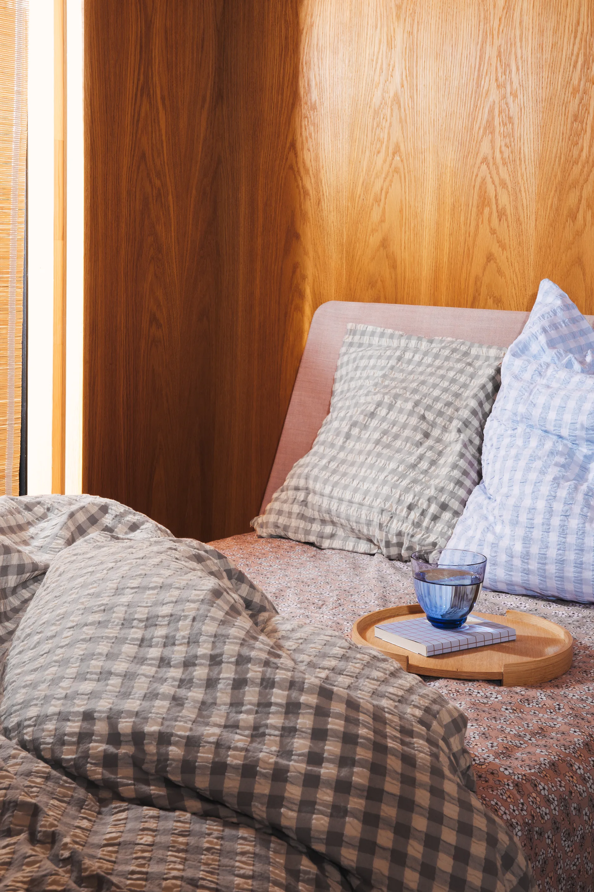 Bæk&Bølge bäddset 220x220 cm, Grå-björk Juna