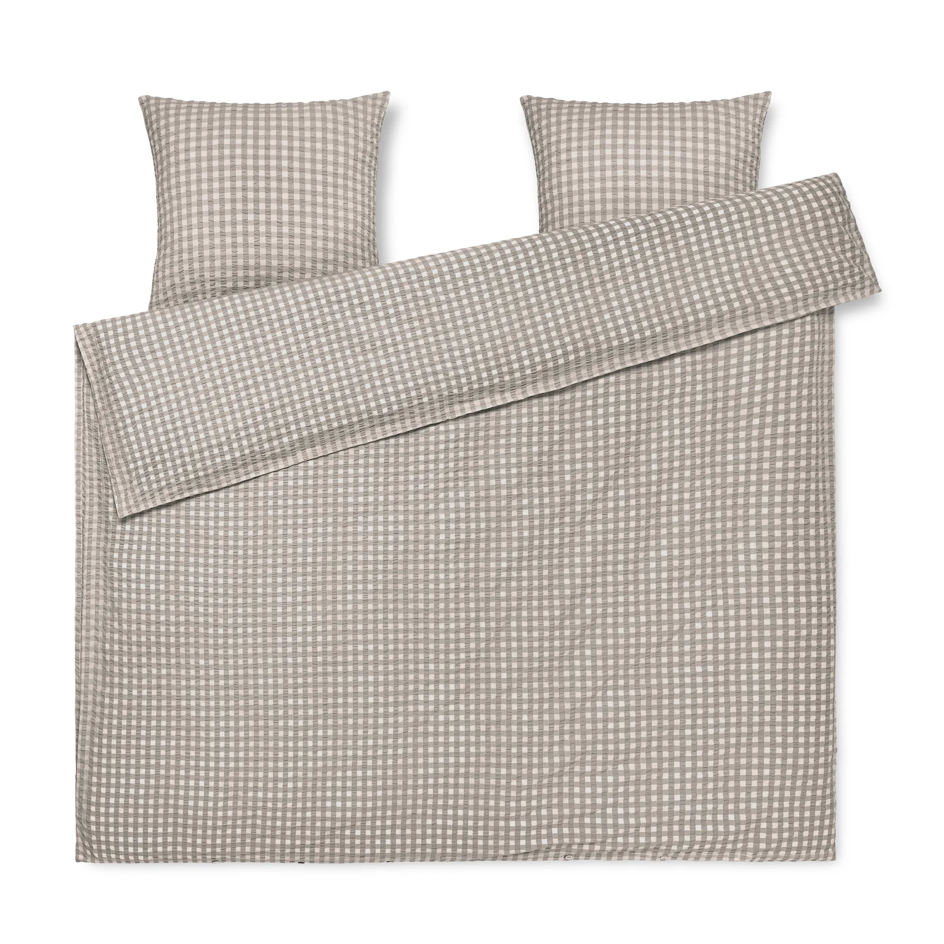 Bæk&Bølge bäddset 220x220 cm, Grå-björk Juna