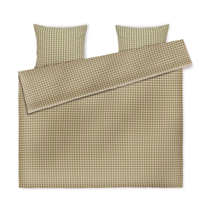 Bæk&Bølge bäddset 220x220 cm, Grön-Ljus rosa Juna