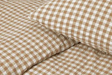 Bæk&Bølge bäddset 220x220 cm - Karamell-offwhite - Juna