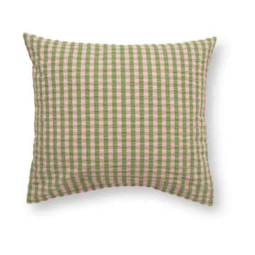 Bæk&Bølge örngott 50x60 cm - Grön-Ljus rosa - Juna