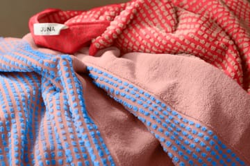 Check handduk 70x140 cm - Soft pink-blå - Juna