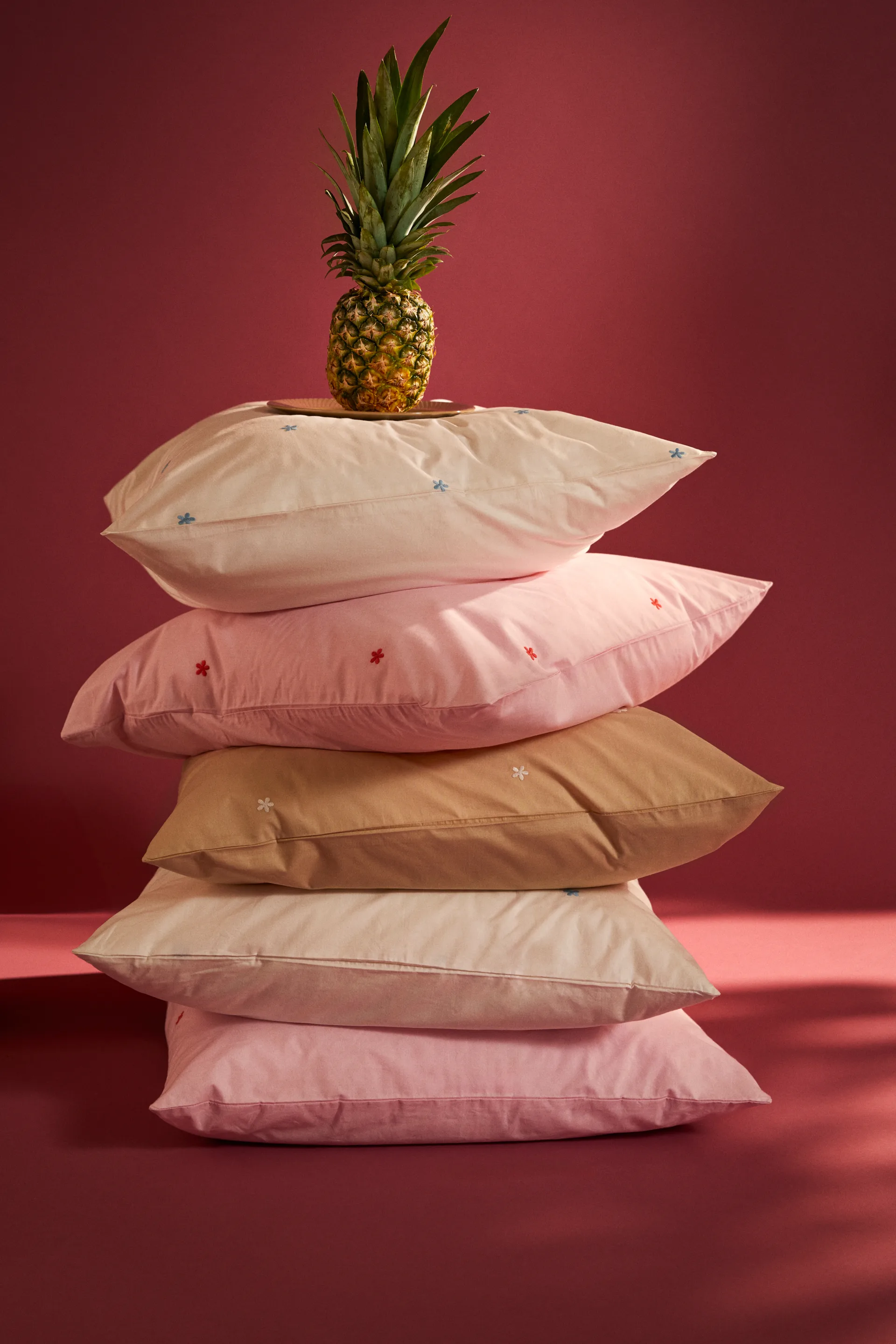 Daisy bäddset 150x210 cm, Vit-ljusblå Juna