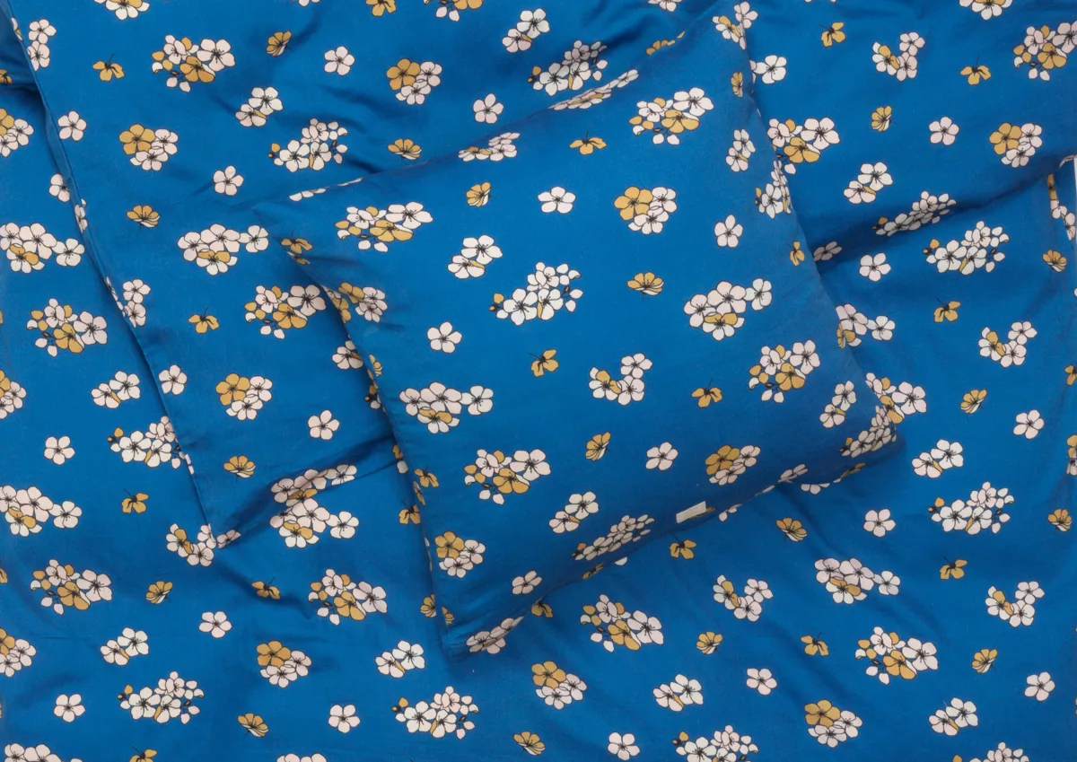 Grand Pleasantly bäddset 150x210 cm, Blå Juna