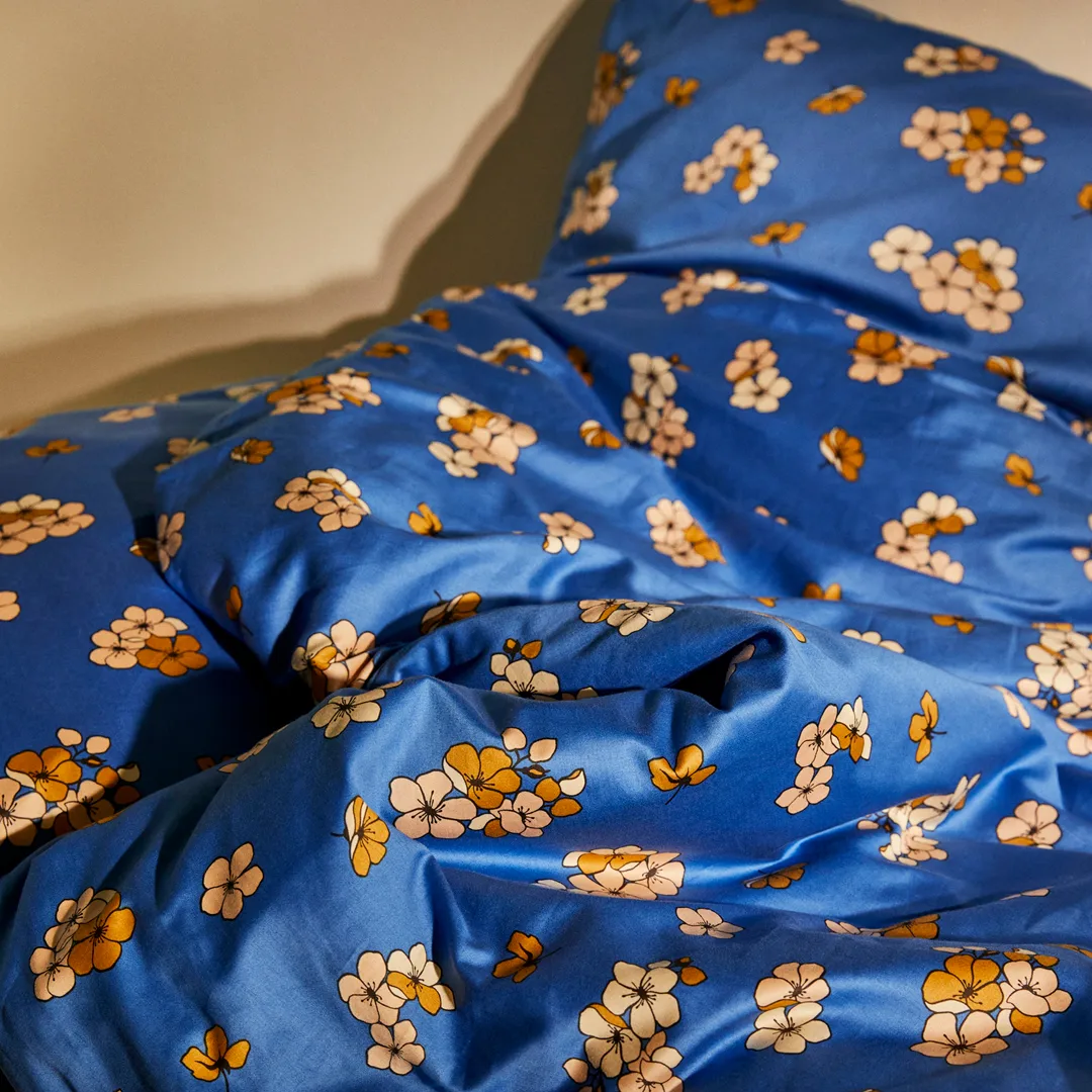 Grand Pleasantly bäddset 150x210 cm, Blå Juna