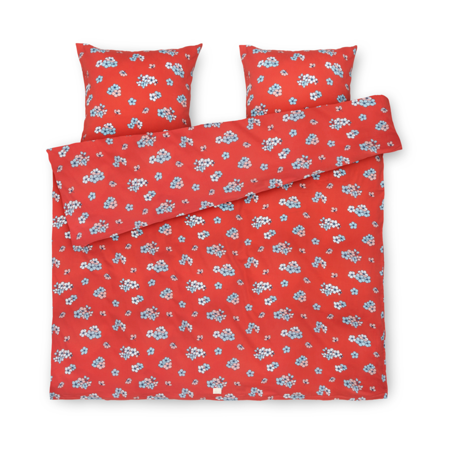 Juna Grand Pleasantly bäddset 220x220 cm Chili | Skandinavisk Design | Bäddset | Röd