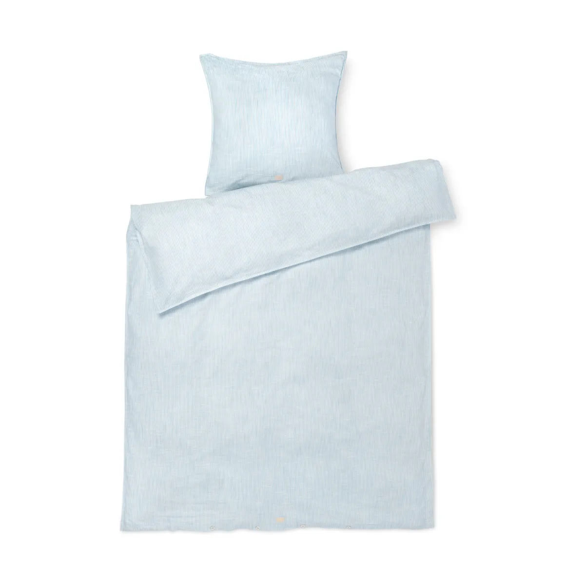 Juna Monochrome Lines bäddset 150x210 cm Ljusblå-vit