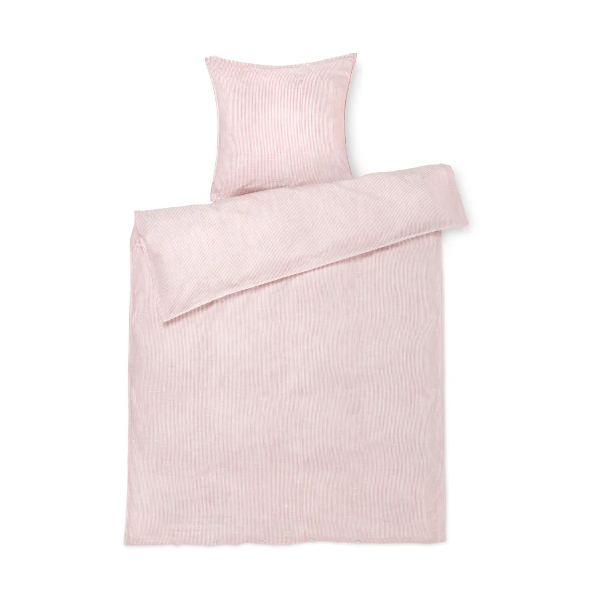 Juna Monochrome Lines bäddset 150x210 cm Rosa-vit