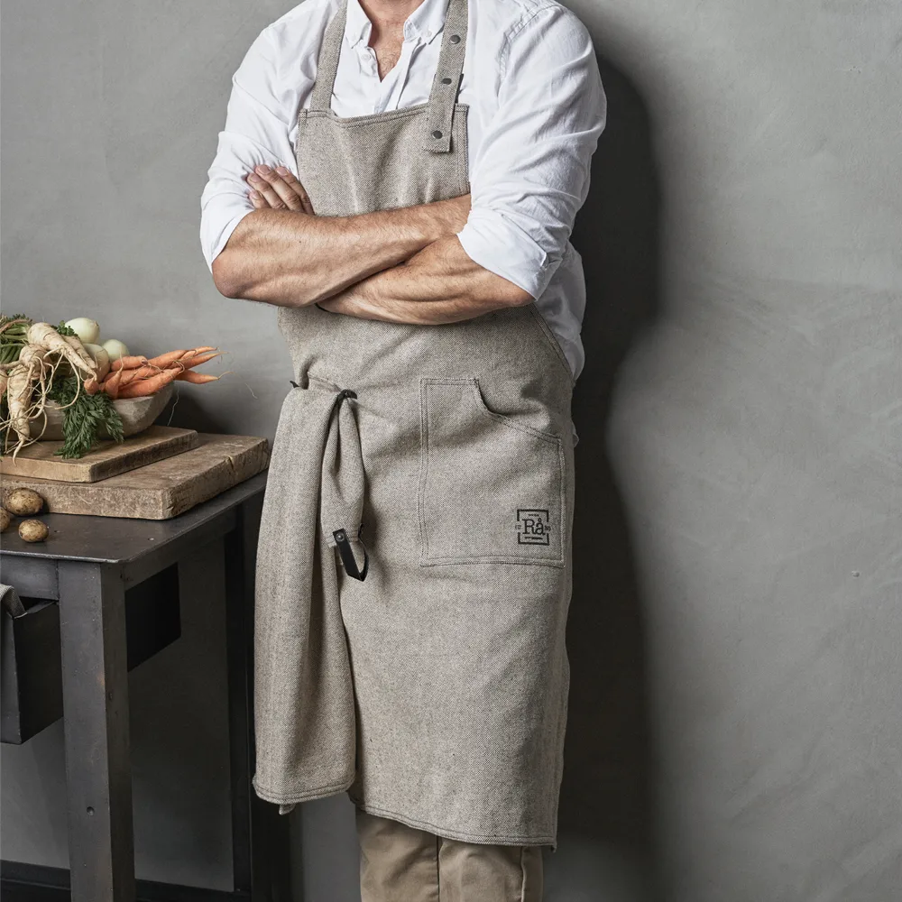 Rå förkläde, Mörkgrå, one size Juna