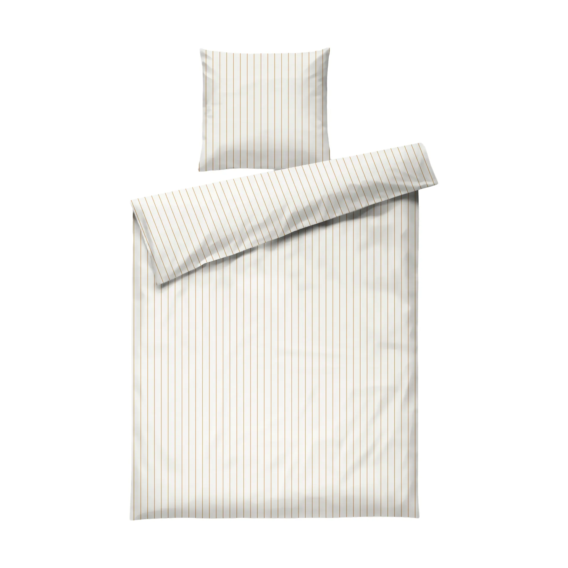 Soft Påslakanset, 150x210/50x60 cm, Offwhite-karamell Juna