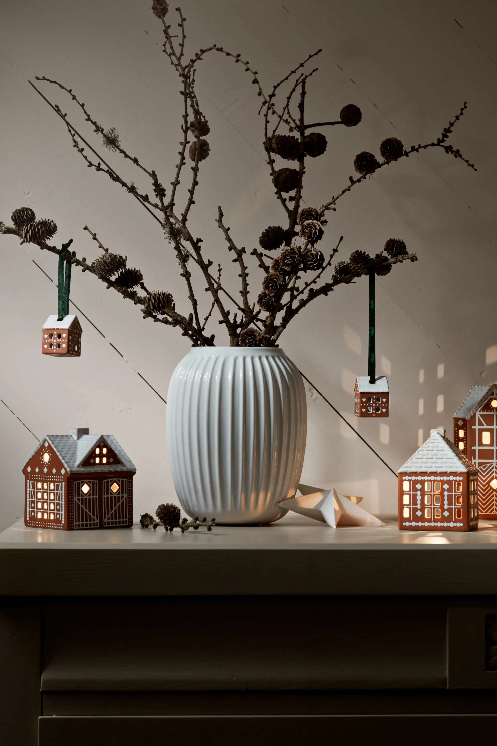 Gingerbread julhänge 5 cm 2-pack, Brun Kähler