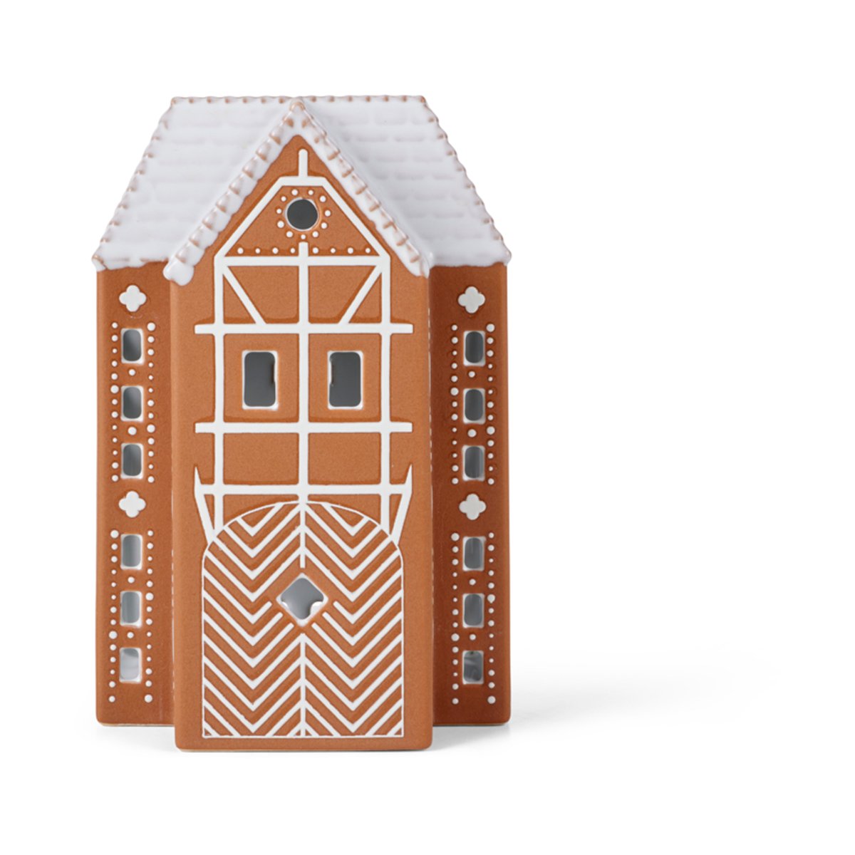 Kähler Gingerbread Ljuslykta stor 17 cm Brun | Skandinavisk Design | Ljuslyktor & Ljusfat | Brun