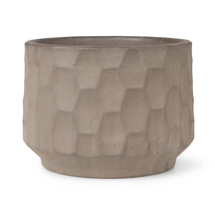Gro blomkruka ljus sand, Ø26,5 cm Kähler